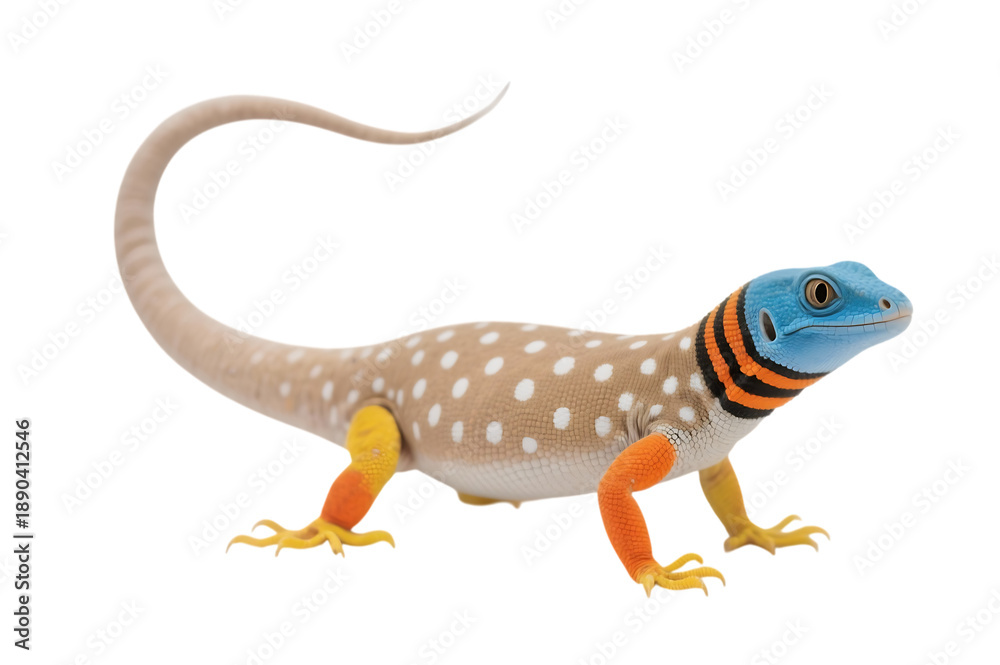 Obraz premium Colorful collared lizard