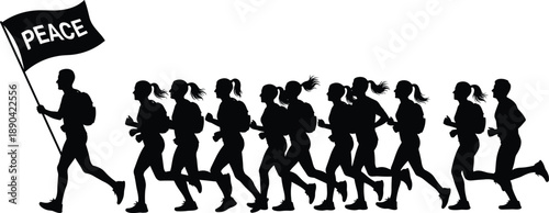 Set of construction worker silhouettes in hard hats performing various site tasks, industrial professional collection, cad drawing flat vector illustration, isolated white