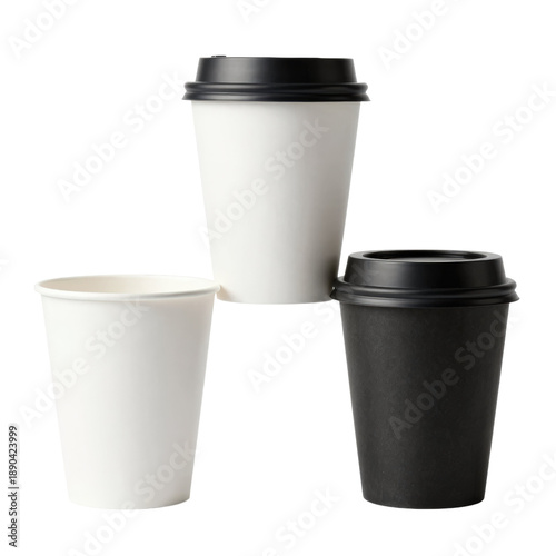 Wallpaper Mural Selecting coffee cups minimalistic studio product photography top view beverage concept elegant simplicity Torontodigital.ca