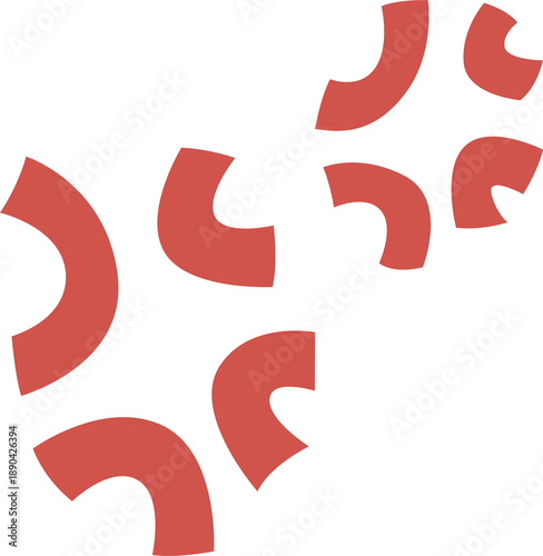 Stylized Anger Symbol Graphic Element Vector Illustration
