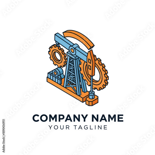 Oil Pump Jack Machine Gear Mechanism.