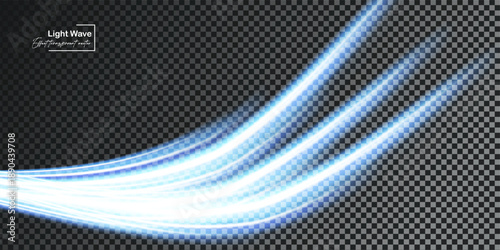 blue neon energy line motion  effect 