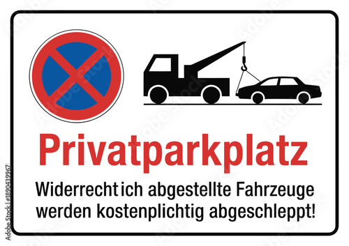 No parking vehicles will be towed from private parking area