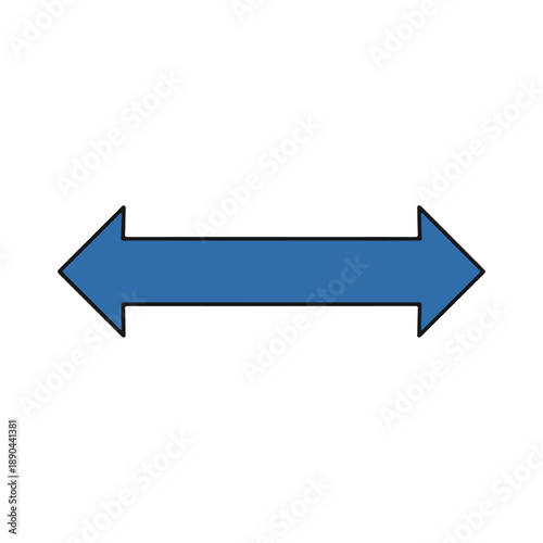Double headed horizontal arrow