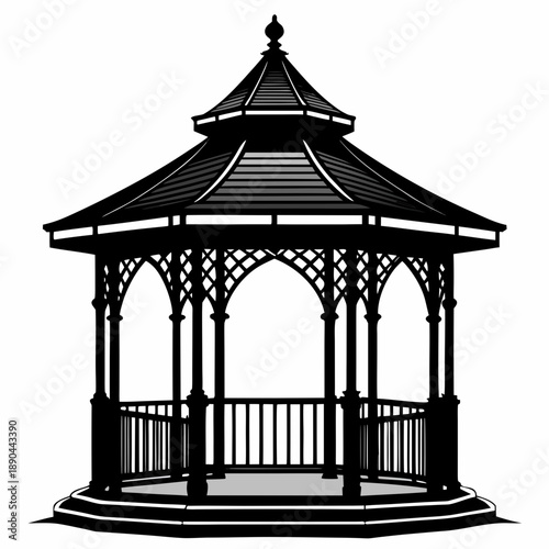 Elegant garden gazebo