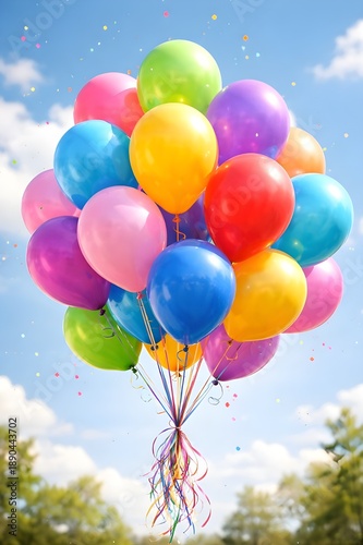 Colorful Party Balloons Decoration