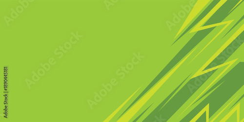 Abstract dynamic lime green background with sharp jagged edges and lightning geometric streaks