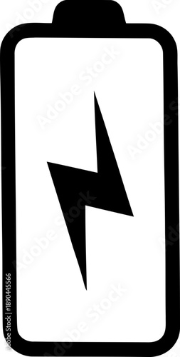 Battery icon, battery charging symbol, Collection of battery icons, Battery charge indicator.