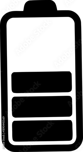 Battery icon, battery charging symbol, Collection of battery icons, Battery charge indicator.