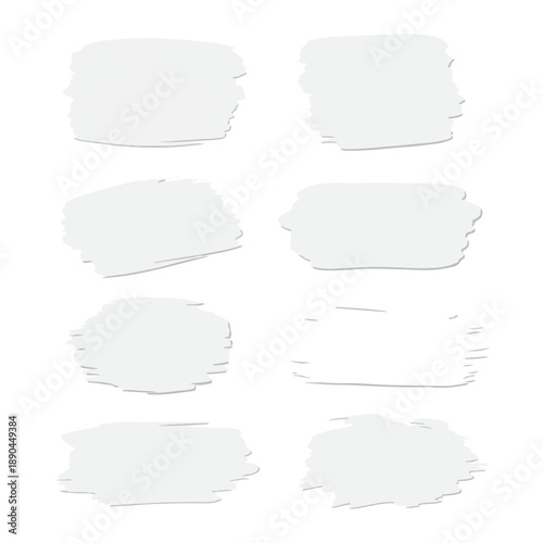 White Brush Stroke Smear Set