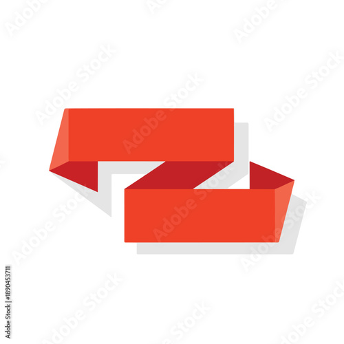 Two Red Conversation Banners Over Light Shadow