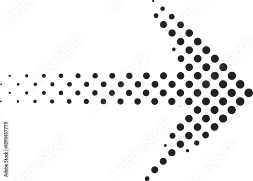 Black vector arrow icons. Cursor. Arrows sign. Modern Simple Arrows. Arrow Icon halftone made of dots on white background. Transparent background