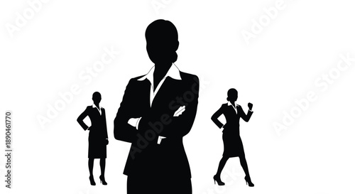 Confident businesswoman standing with arms crossed