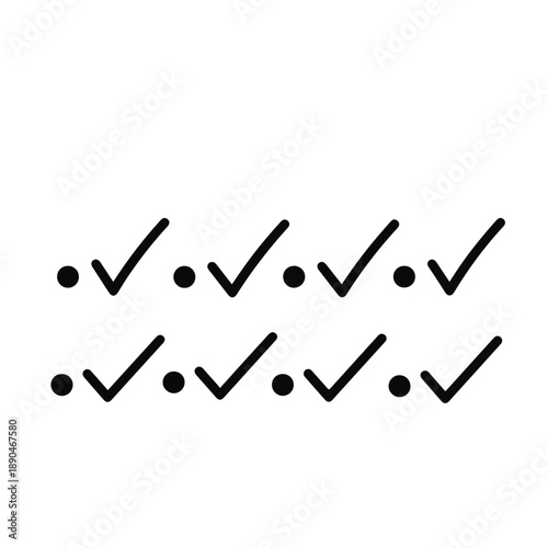 Checklist Marks with Dots