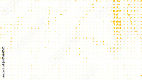 Yellow hearts pattern on white background abstract, Cheerful love heart seamless design