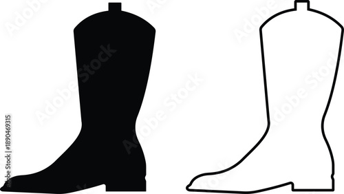 Men shoes icons set including boots sneakers loafers formal footwear silhouettes in flat and line style, male fashion shoe outline illustration collection for branding design