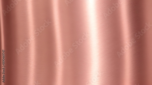 Brushed Rose Gold Metal Texture With Vertical Highlights