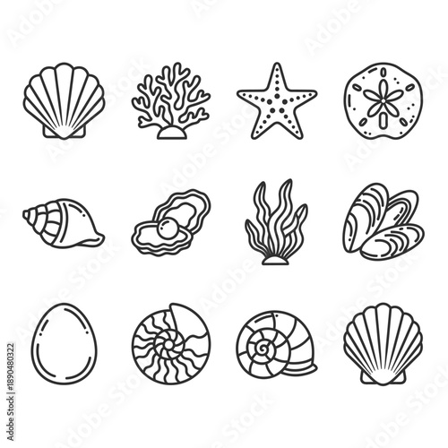 Ocean Life Icons