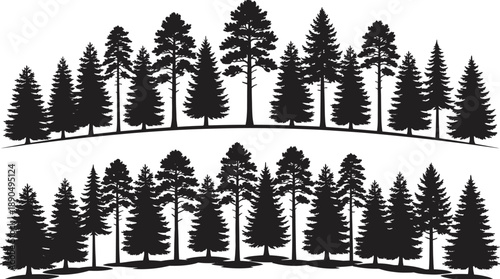 Black silhouettes of diverse young children and elementary students standing in a row isolated on white background childhood and friendship concept for designs