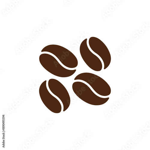 Coffee Bean Icon Set – Roasted Coffee Seeds Collection for Cafe, Coffee Shop Logo, Packaging, Branding and Beverage Design.