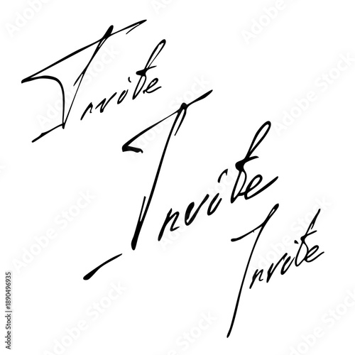 Invite handwritten