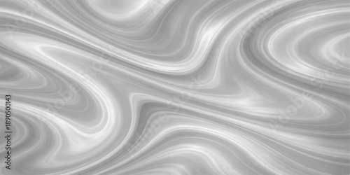 Smooth black and white abstract wavy background featuring a luxury silk fabric texture with flowing liquid curves and a soft satin material design for an elegant wallpaper backdrop