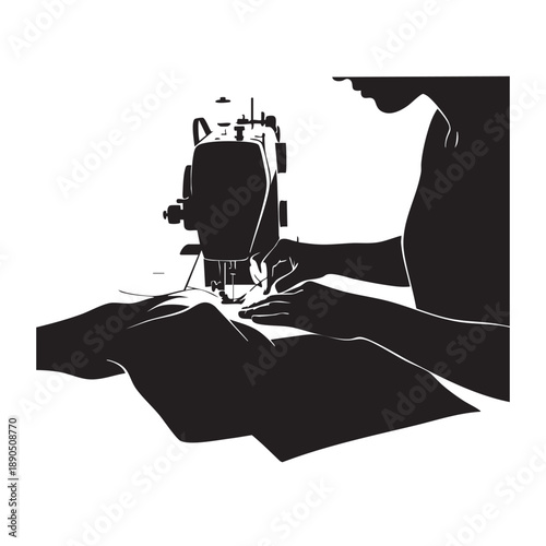 a_woman_is_sewing_on_a_sewing_machine_1_traced