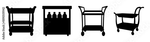 Set of four classic wooden chairs