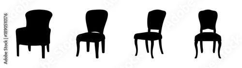 Set of four classic chairs