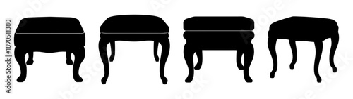 Collection of classic wooden side tables