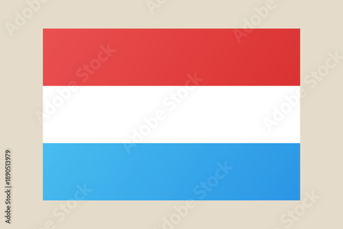 Free Download Grand Duchy of Luxembourg National Flag Vector Icon Representing European Country Identity with Patriotic Symbolism. - GFXLoad