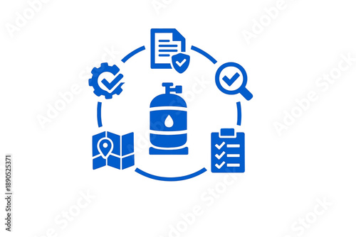 Important steps in managing gas cylinder safety including inspection, documentation, and mapping procedures for compliance in various settings