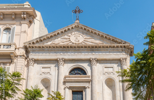 The Church of San Francesco di Paola, formerly known as San Francesco al Molo, located in Cagliari, Sardinia, Italy.