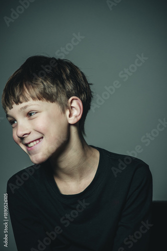 portrait of a happy boy
