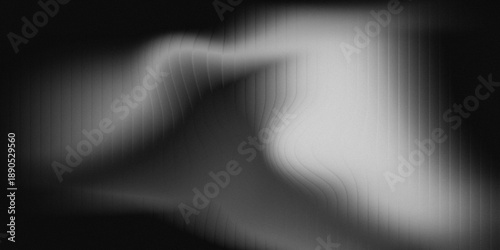 Ethereal misty form in monochromatic haze