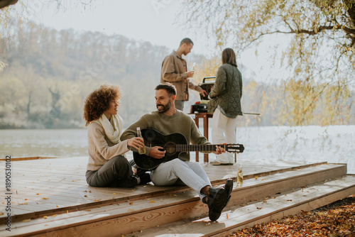 Couples enjoying a cozy aft...