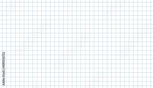 A clean, seamless pattern of a white graph paper with light blue grid lines. Ideal for educational backgrounds, technical drawings, architectural plans, or a simple, modern abstract texture.