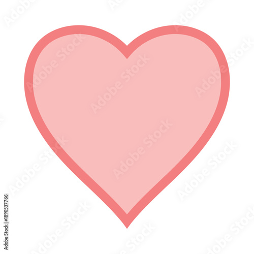 Stylized pink heart icon ex...