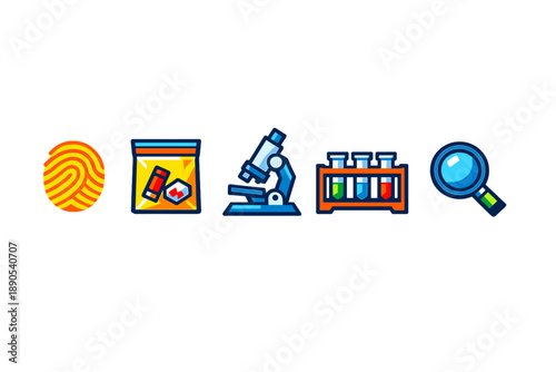 Exploring forensic science through fingerprint analysis, evidence collection, microscopy, and chemical testing in a lab setting