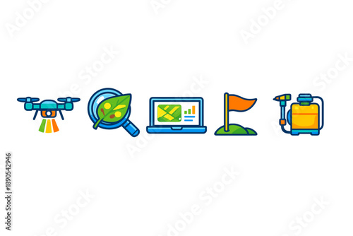 Exploring new technology for farming using drones, data analysis, and equipment to improve crop management strategies in modern agriculture