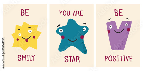 Simple Figures cards background banner poster invitation