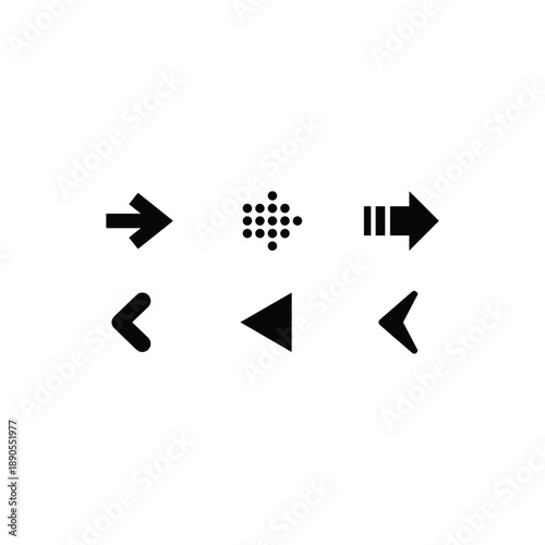 Arrow logo icon flat vector design