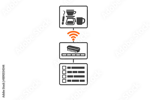 Coffee brewing device connects to smart technology for monitoring and controlling the brewing process from a distance