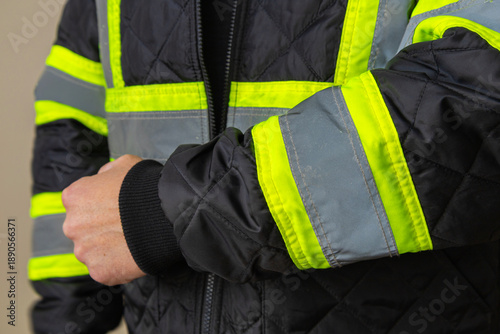 Reflective Safety Jacket Sleeve Detail