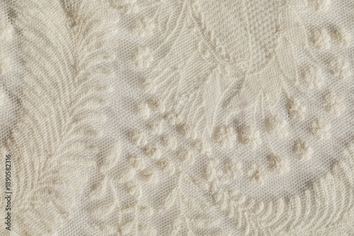 boho floral white lace material
