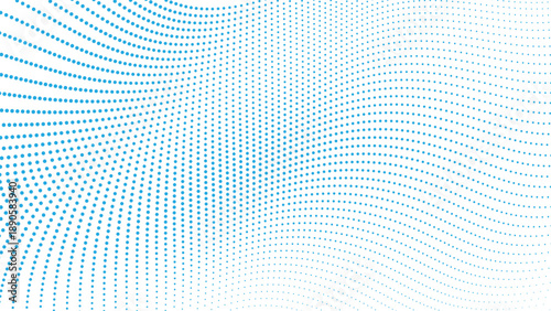 Light blue halftone wave pattern with smooth dotted lines for calm and clean background designs