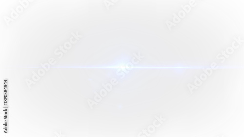Obraz na plátne Laser flare effect on transparent background showing light burst and smooth grad
