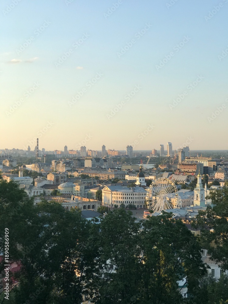 Fototapeta premium View over a big city