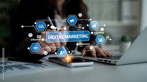 Foto Explore the synergy of digital marketing and technology through innovative strategies for enhancing business growth and optimizing online presence effectively