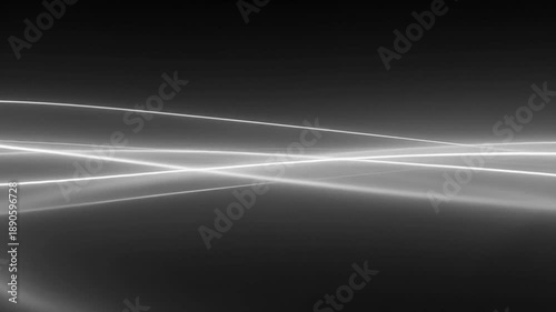 Abstract light waves in black and white, creating smooth lines  